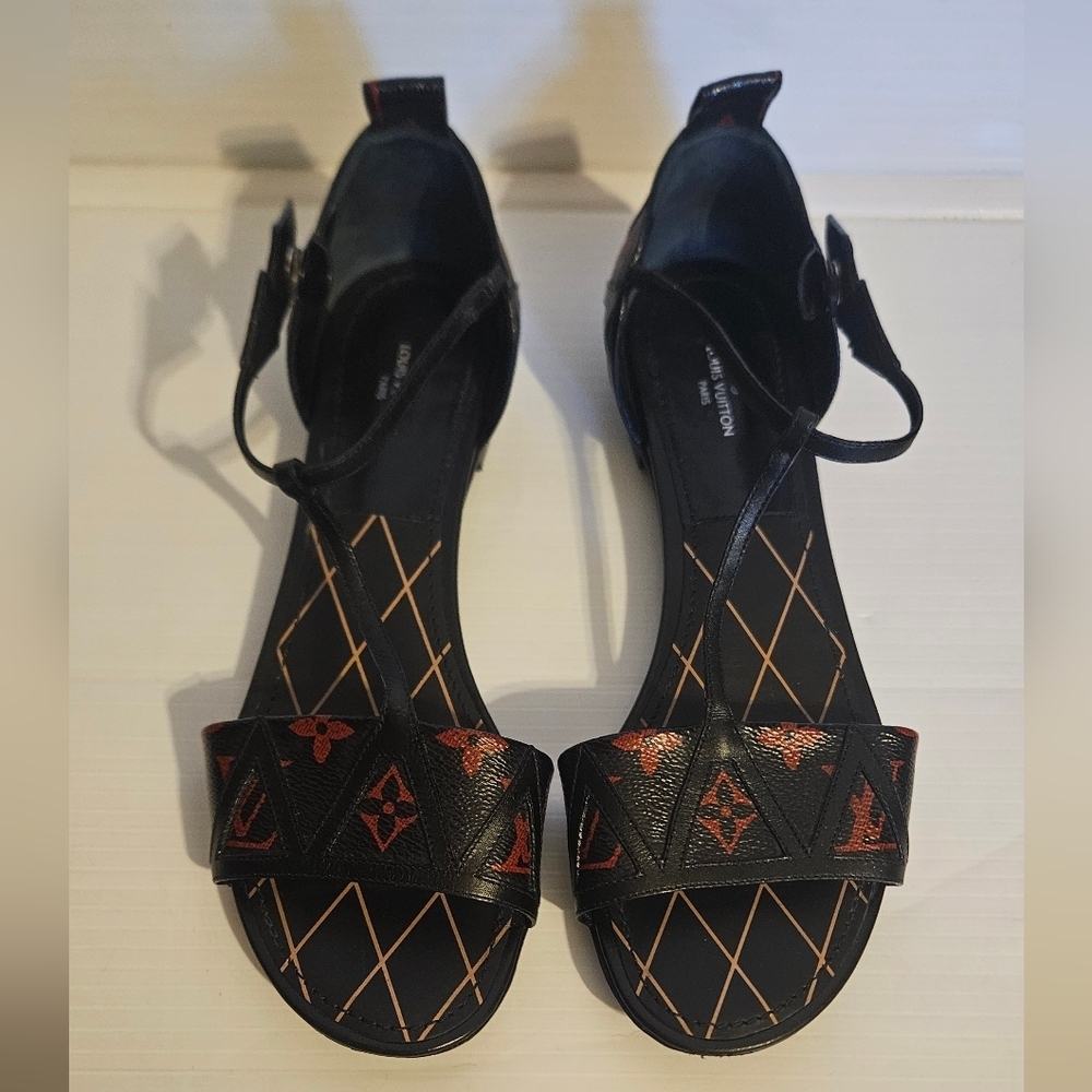 Louis Vuitton Monogram REVIVAL Sandals Shoes EURO 39 - Picture 3 of 16